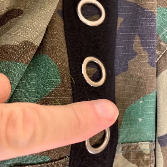 First of a Kind Camo Jacket Medium / Large Approx 40" bust no size tag - Picture 2 of 4